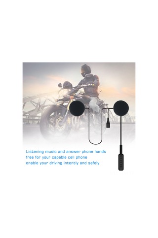 Geeksen Motosiklet Kaskı İçin Bluetooth 4.0 Kulaklık - 8 Saat Çalma Süresi Ve Gürültü Önleme