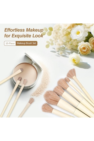 Fondöten, Pudra, Kapatıcı Ve Göz Farları İçin Sentetik Makyaj Fırçası Seti İle Makyaj Becerilerinizi Geliştirin