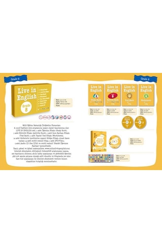 8. Sınıf İngilizce Öğrenme Seti Live in English