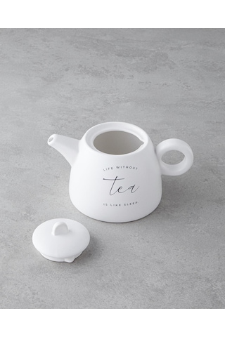 English Home Tea Time Demlik 600 Ml Beyaz Çok Renkli