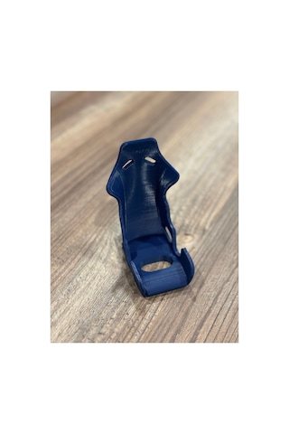Recaro Koltuk Tasarımlı 3d Baskı Masaüstü Telefon Tutucu Şarj Uyumlu Beyaz
