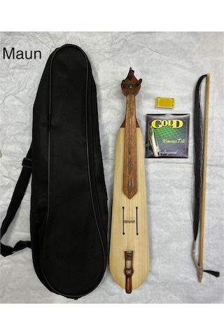 Maun Ağacı Kemençe Atkılı Yay+ 1 Takım Kemençe Teli + Reçine + Kılıf Dahildir