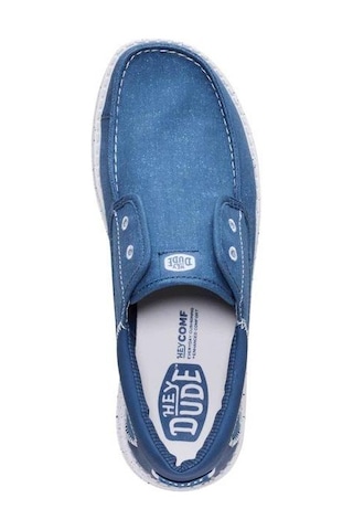 Hey Dude Wally Cru Stretch Canvas Erkek Ayakkabı Hyd.r45141-hyd.4zl Mavi