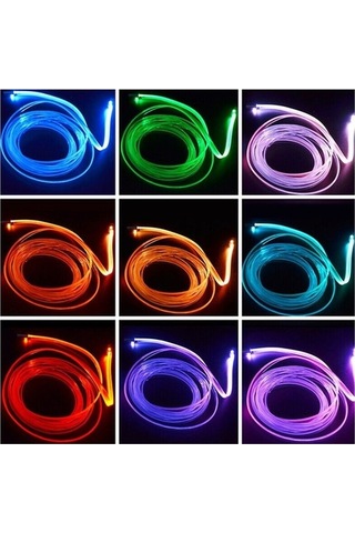 Araç Içi Atmosfer Ambiyans Led Neon Ip Led Rgb App Kontrollü 5 P