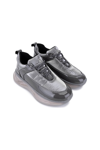 Tamer Tanca Kadın Gri Rugan Sneakers & Spor Ayakkabı 1172 07 Bn Ayk Sk25-26 Grı Rgn/prst Gri