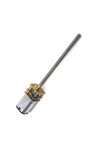 N20 6v 500rmp 12mm Redüktörlü Dc Motor Vidalı Uzun Mil M4 Vida
