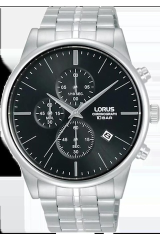 Lorus Rm361jx9 Takvimli 10 Bar Kronograf Erkek Kol Saati Metalik Gri