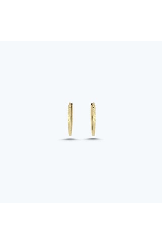 Altınbaş Altın Halka Küpe Akp0248-y-25977-15mm Çok Renkli