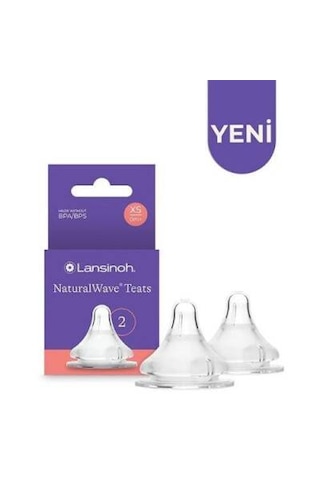 Lansinoh Naturalwave 2'li Biberon Emziği Ekstra Yavaş Akışlı 0 Ay