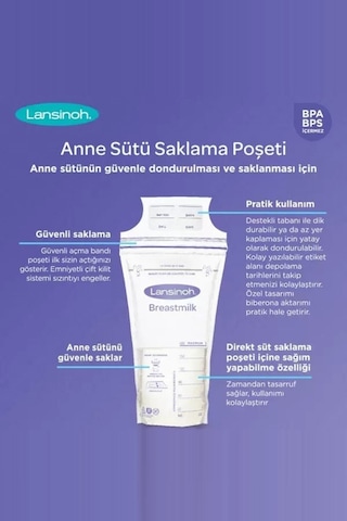 Lansinoh Anne Sütü Saklama Poşeti 25 Adet 40053
