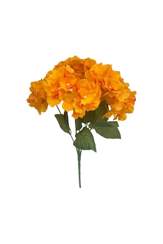 Yapay Çiçek Ortanca Çiçeği Demeti 43 Cm Somon Orange