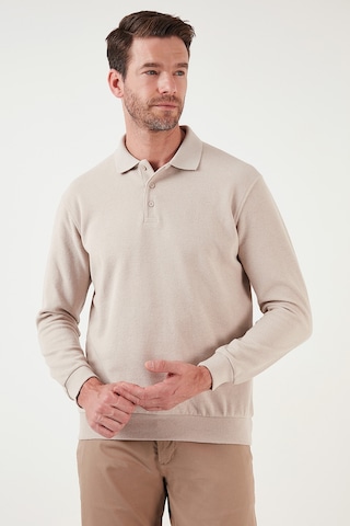 Buratti Pamuk Karışımlı Regular Fit Erkek Polo Yaka Kazak 456223 Bej
