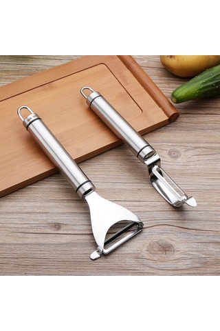 Paslanmaz Çelik Soyucu Meyve Bıçağı Planer Çok Fonksiyonlu Mutfak Sıyırıcı Patates Soyma Bıçağı Üçgen Planlayıcı , Boyut:üçgen Planlayıcı Diğer