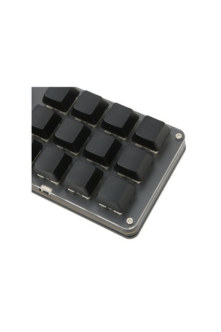 12 Tuşlu 3 Düğmeli Mekanik Klavye Kırmızı Anahtar Su Geçirmez Toz Geçirmez Ses Kontrolü Çok İşlevli Oyun Ofis Klavyesi Usb Kablosu