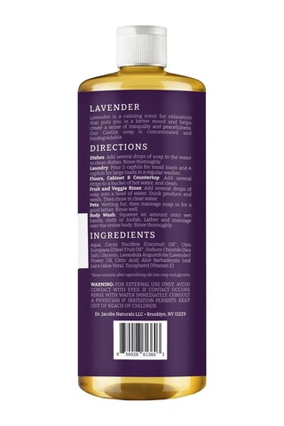 Dr. Jacobs Naturals Lavanta Özlü Çok Amaçlı Bitkisel Kastil Sabun 946ml