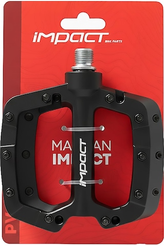 İmpact Comp2 Çift Rulmanlı Siyah Plastik Bisiklet Pedalı
