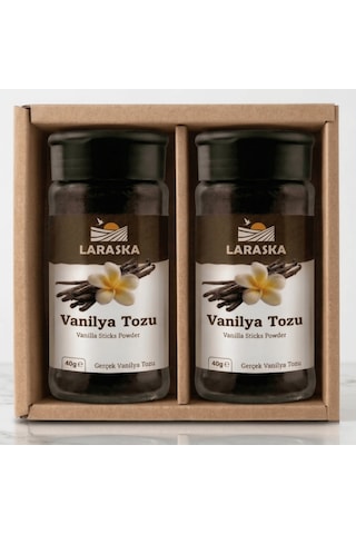 Saf Vanilya Toz 80g 40gx2 Gerçek Vanilya Tozu Vanilla Sticks Ground Aile Boyu Avantajlı Paket