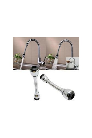 Yayke 360 Derece Döner Musluk Filtresi Tasarruflu Su Musluk Krom