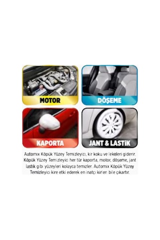 Köpük Yüzey Temizleyici Motor Döşeme Jant Kaporta 500 Ml