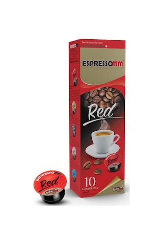 Espressomm® Tchibo Cafissimo Makineleri İle Uyumlu Red Kapsül Kahve 5 x 10'lu