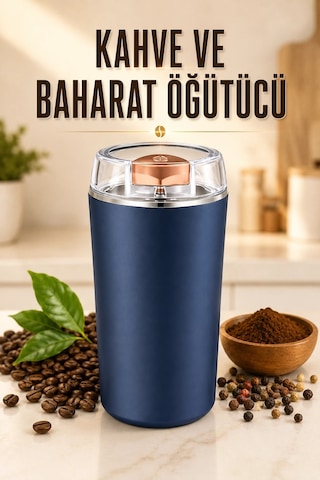 Kahve Ve Baharat Öğütücü Paslanmaz Çelik Dayanıklı Kolay Kullanım