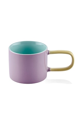 The Mia Rainbow Porselen Kupa Mor 270 Ml