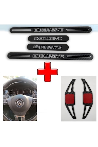 Ford Escort Exclusive Carbon Kapı Eşiği + F1 Kulakçık