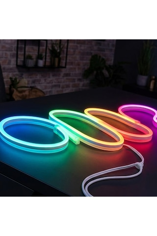 Powermaster Pm-17903 Silikon Kaplamalı 12 Volt 5 Metre Rgb Neon Led Şerit Aydınlatma