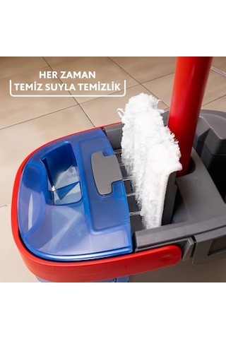 Vileda H2pro%100 Kirli Ve Temiz Suyu Ayıran Temizlik Seti & Mikrofiber Mop