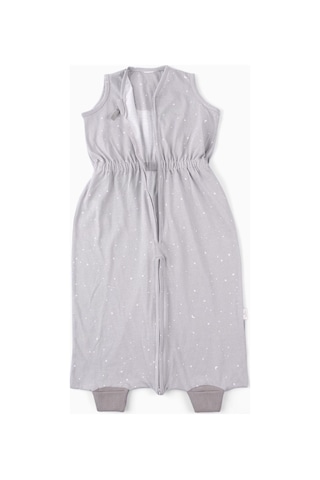 Yazlık Kolsuz Çocuk Uyku Tulumu 2-3 Yaş Yıldız Desenli Gri - Gri