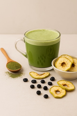Matcha Seti Matcha - Elma Kurusu - Yaban Mersini - Kuru Meyve Doğal Destek