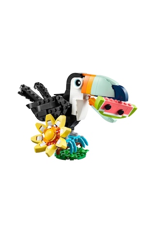 LEGO® Creator 3'ü 1 Arada Vahşi Hayvanlar: Tropikal Tukan Kuşu 31173 - 7 Yaş ve Üzeri Çocuklar için Yaratıcı Oyuncak Yapım Seti (225 Parça)