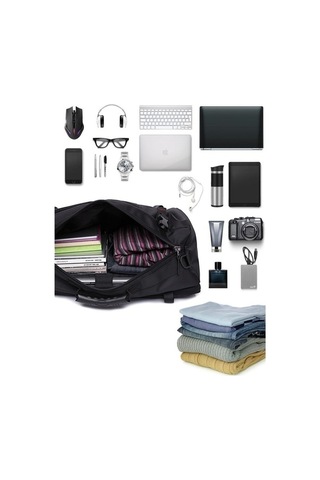 Kaka 2050 40l Seyahat Ve Spor Çantası - Siyah Siyah