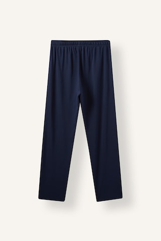 Defacto New Regular Fit Beli Bağcıklı Düz Paça Pijama Altı J0321ax26aunv135 Lacivert-nv135