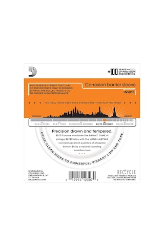 D'addario Ez900 85/15 Bronze Akustik Gitar Tel Seti - 10-50 Extra Light Profesyonel Parlak Ve Sıcak Ton Dengesi, Yumuşak Çalım Hissiyatı Ve Dayanıklı Amerikan Çelik Çekirdek