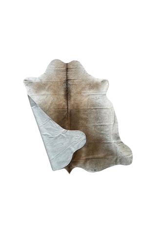 Doğal Renkli Dana Postu Halı - Naturel Halı Post Sarı Beyaz