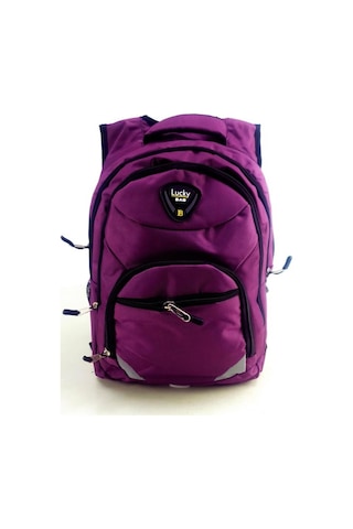 Lucky Bag Mor Genç Lise Ortaokul İlkokul Okul Çantası Günlük Çanta Mor