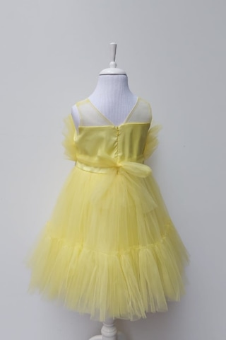 Parlak Şerit Kemerli Kız Çocuk Tütü Elbise 2 - 6 Yaş 001