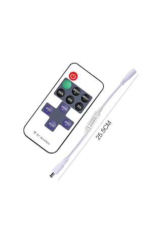Soketli Şerit Led Kontrol Cihazı Rf Kumandalı Dimmer