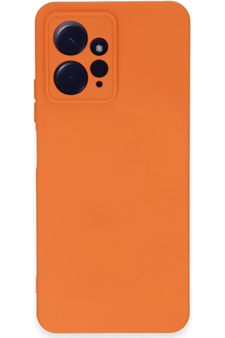 Newface - 149 - Xiaomi Redmi Note 12 4g Kılıf Nano İçi Kadife Silikon - Csmo-tex - - Turuncu