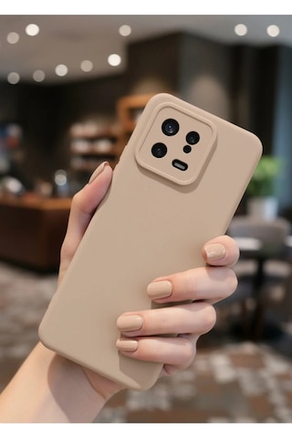 Xiaomi Mi 13 Kılıf Içi Kadife Süet Tasarımlı Kamera Korumalı Silikon A Kalite Lansman Kapak