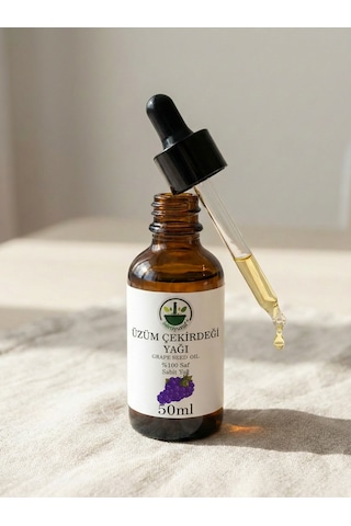 Soğuk Sıkım Üzüm Çekirdeği Yağı Grape Seed Oil Vitis Vinifera Saf Doğal 50 Ml 50 ML