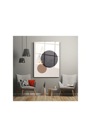 Minimal Geometrik Sanat Tablosu-cam Tablo-ev-dekorasyon