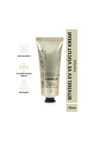 Bade Natural Vanilya Bitkisel El ve Vücut Kremi 75 ML