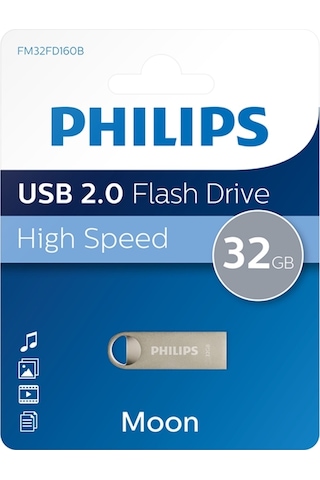 Philips Usb 2.0 32gb Moon Klasik Gümüş