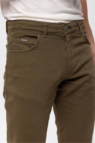 Back And Bond Haki Dokuma 5 Cep Slim Fit Pantolon Haki