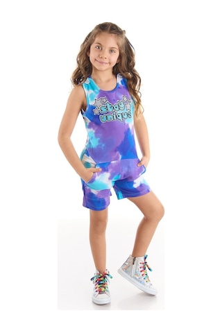 Denokids Mushi Stay Batik Kız Tulum Çok Renkli