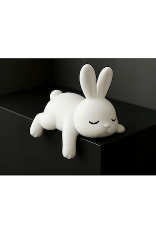 Sevimli Uyuyan Tavşan Özel Tasarım - Lazy Edge Beasts Figürü