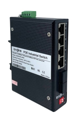 Longline 4 Port Gigabit Poe Switch + 2 Sfp Slot Dual Power Dc48-57v Unmanaged Switch