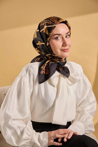 Silk Home Twill İpek Eşarp 11530-02 Siyah